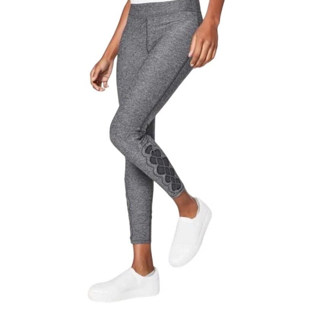 Lululemon Athletica Gray Tied to It Tights Leggings